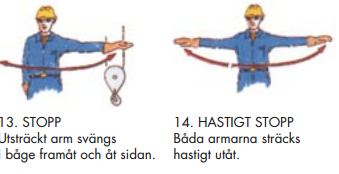 Handtecken stopp